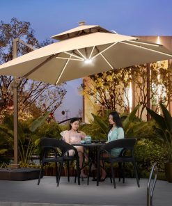 Ô lệch tâm nhôm hợp kim có đèn LED dây đế nhựa đổ nước