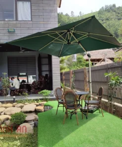 Dù che nắng ngoài trời lệch tâm vuông 2m5 xoay 360 độ