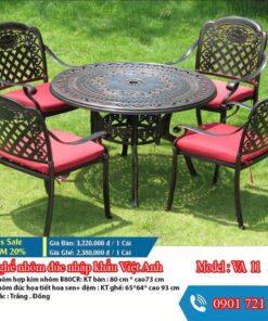 Bàn ghế nhôm đúc Việt Anh VA 11