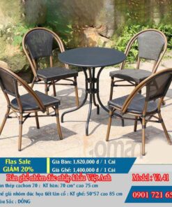 Bàn ghế sân vườn ngoài trời Việt Anh VA 41