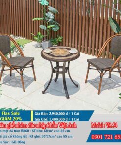 Bàn ghế sân vườn ngoài trời Việt Anh VA 54