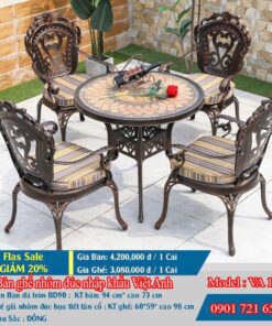 Bàn ghế ngoài trời Việt Anh VA 17