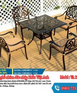 Bàn ghế nhôm đúc Nhập khẩu Việt Anh VA 15