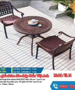 Bàn ghế ngoài trời Việt Anh VA 14