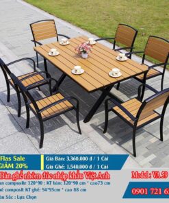 Bàn ghế sân vườn ngoài trời Việt Anh VA 59
