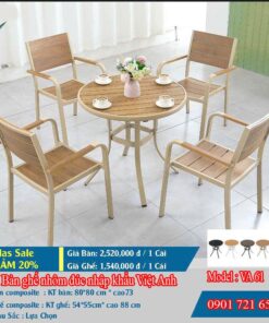 Bàn ghế ngoài trời Việt Anh VA 61